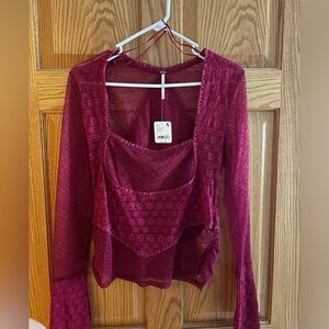 NWT Free People “My Party Top”